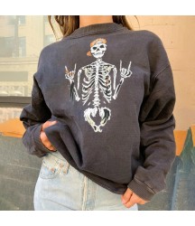 Personalized Skull Loose Casual Sweater