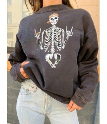 Personalized Skull Loose Casual Sweater