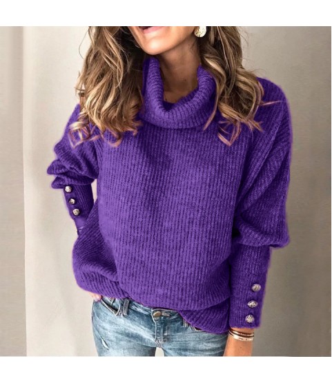 Fashion Casual Women's Turtleneck Sweater