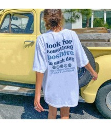 Look For Something Positive Print Women's T-shirt